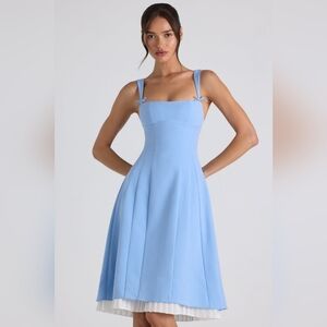 Oh Polly Light Blue Midi Dress